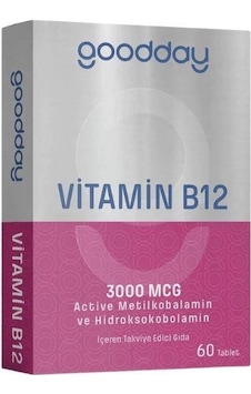 Goodday Vitamin B12 1000 Mcg 60 Tablet Goodday Vitamin B12 1000 Mcg 60 Tablet