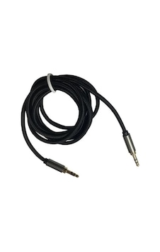 Aux Örgülü 1.Kalite 3,5 Stereo Audio Ses Kablosu 1,5M Gold