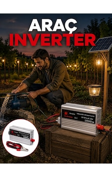 Mey İthalat Akü Gücünü Ev Elektriğine Dönüştüren Güçlü İnvertör 1500w Diğer Mey İthalat Akü Gücünü Ev Elektriğine Dönüştüren Güçlü İnvertör 1500w Diğer