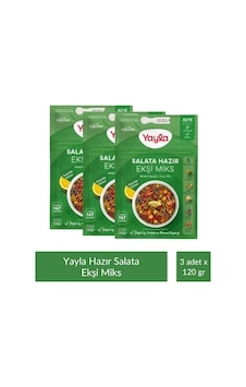 Yayla Salata Hazır Ekşi Miks 120 Gr X 3 Adet Yayla Salata Hazır Ekşi Miks 120 Gr X 3 Adet