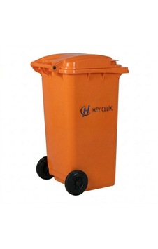 120 Litre Turuncu Plastik Çöp Konteyneri Tekerlekli Kapaklı Atık Konteyneri Hey Çelik Pk-120 120 Litre Turuncu Plastik Çöp Konteyneri Tekerlekli Kapaklı Atık Konteyneri Hey Çelik Pk-120