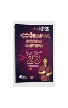 KPSS Coğrafya Tamamı Çözümlü 23 Bordo Deneme Sınavı Mehmet Eğit KPSS Coğrafya Tamamı Çözümlü 23 Bordo Deneme Sınavı Mehmet Eğit