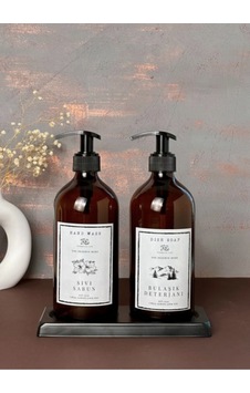 Siyah Standlı 2'li Amber 500ml Cam Bulaşık Deterjanı Sıvısabun Şişesi Sabunluk Seti Kahverengi 592128679 Kahverengi Siyah Standlı 2'li Amber 500ml Cam Bulaşık Deterjanı Sıvısabun Şişesi Sabunluk Seti Kahverengi 592128679 Kahverengi