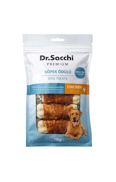Dr.sacchi Premium Tavuk Sargılı Beyaz Sığır Derisi Pres Kemik Tahılsız Köpek Ödülü 3 5'li 115 Gr Dr.sacchi Premium Tavuk Sargılı Beyaz Sığır Derisi Pres Kemik Tahılsız Köpek Ödülü 3 5'li 115 Gr