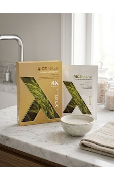 Xaura Beauty Rice Mask Doğal Pirinç Özlü Aydınlatıcı Kağıt Yüz Maskesi 4'lü Paket