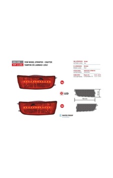 ARKA TAMPON REFLEKTORU SOL-SAG CRAFTER SPRINTER 06-16 LEDLI YUCEPLAST YP-119 L ARKA TAMPON REFLEKTORU SOL-SAG CRAFTER SPRINTER 06-16 LEDLI YUCEPLAST YP-119 L