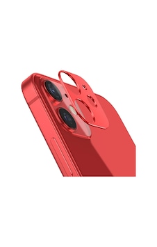 Ally Apple Uyumlu iPhone 12 3D Metal Kamera Koruyucu Metal Lens Kırmızı Ally Apple Uyumlu iPhone 12 3D Metal Kamera Koruyucu Metal Lens Kırmızı