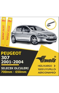 Inwells Peugeot 307 2001 - 2004 Ön Muz Silecek Takımı Inwells Peugeot 307 2001 - 2004 Ön Muz Silecek Takımı