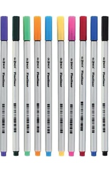 Globox Fineliner Keçe Uçlu Kalem Seti - 10 Renk Globox Fineliner Keçe Uçlu Kalem Seti - 10 Renk