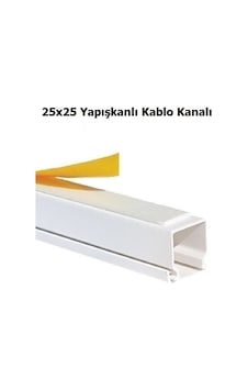 25X25 Yapışkanlı Kablo Kanalı 50 Metre 25X25 Yapışkanlı Kablo Kanalı 50 Metre
