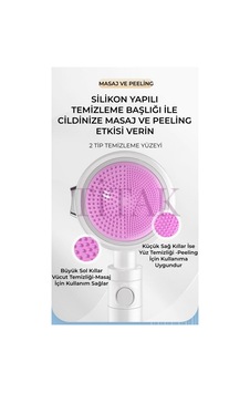 Masaj-peeling Etkili 3 Fonksiyonlu Filtreli Ve Stop Tuşlu Duş Başlığı-pembe Masaj-peeling Etkili 3 Fonksiyonlu Filtreli Ve Stop Tuşlu Duş Başlığı-pembe