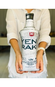 Rakı Şişesi Yastık Beyaz