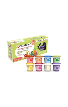 Doğal Oyun Hamuru - Mini-cup- 8'li Set 8x65gr Çok Renkli Doğal Oyun Hamuru - Mini-cup- 8'li Set 8x65gr Çok Renkli