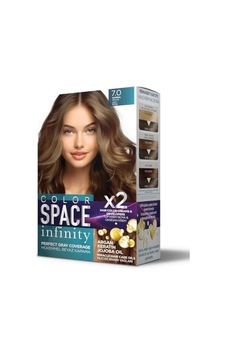 Space Infınıty Set Saç Boyası 7.0 Kumral Space Infınıty Set Saç Boyası 7.0 Kumral