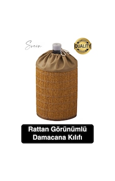 Dekoratif Özel Üretim Rattan Görünüm Su Damacana Kılıfı Mutfak Düzenleyici Katlanabilir Gizleme Çok Renkli
