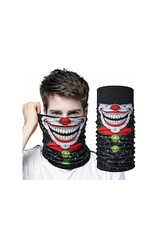 Joker Yüz Baskılı Baf Bandana - Çok Amaçlı Boyunluk Bandana 2 No Joker Yüz Baskılı Baf Bandana - Çok Amaçlı Boyunluk Bandana 2 No