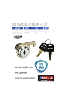 Bay-tec Mandallı Dolap Kilidi Çekmece Kilidi 1 Adet Kilit