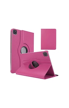Aksesuarcim Apple iPad Uyumlu Air 10.9 2022 5. İle Uyumlu Kılıfı Suni Deri 2 Farklı Stand Olabilen Darbe Korumalı 360 Dönebilen Tablet Kılıfı Pembe Sku: Zeusb0fhhy6nw7 Arka Kapak