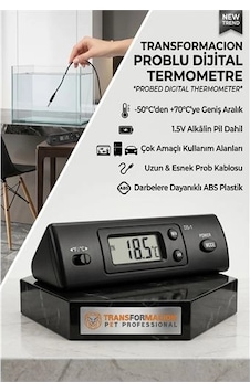 Dijital Prob Termometre - Akvaryum, Buzdolabı Ve Oto Isı Ölçer 723082