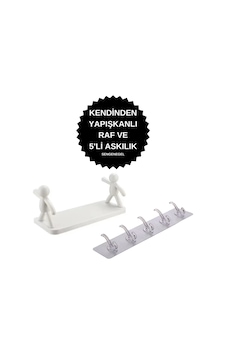 Sengenegel Kendinden Yapışkanlı 5'li Askı Ve Banyo Rafı Tarz Baharatlık Rafı Organizer Düzenleyici Çok Renkli Sengenegel Kendinden Yapışkanlı 5'li Askı Ve Banyo Rafı Tarz Baharatlık Rafı Organizer Düzenleyici Çok Renkli