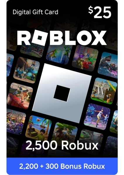 Roblox Gift Card - 2500 Robux Eur Eksiksik Tam Yüklenir Roblox Gift Card - 2500 Robux Eur Eksiksik Tam Yüklenir