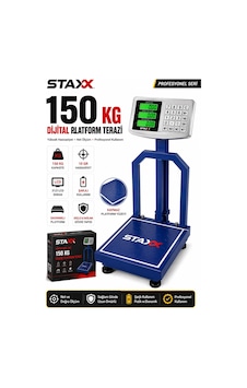Staxx St150te1 Yüksek Hassasiyet 150 Kg Dijital Platform Terazi 10 Gr Hassasiyet Şarjlı Lcd Baskül Staxx St150te1 Yüksek Hassasiyet 150 Kg Dijital Platform Terazi 10 Gr Hassasiyet Şarjlı Lcd Baskül
