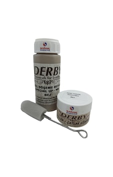 Derby Bej Oto Döşeme Boyası ve Bej Deri Tamir Macunu