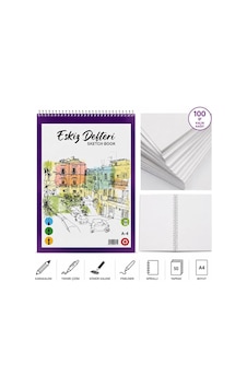Lona Lucy A4 Spiralli Eskiz Defteri, 100 Gr/m² Kalın Kağıt, 50 Yaprak, Çizgisiz, Karakalem Ve Teknik Çizim İçin, Lona Lucy A4 Spiralli Eskiz Defteri, 100 Gr/m² Kalın Kağıt, 50 Yaprak, Çizgisiz, Karakalem Ve Teknik Çizim İçin,