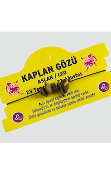 Doğal Taşlı Aslan Burç Bileklik 0090 Kahverengi