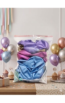Karışık Renk Krom Balon Seti Çok Renkli Karışık Renk Krom Balon Seti Çok Renkli