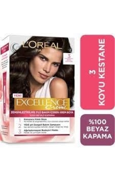 Loreal Excellence 3 Koyu Kestane Saç Boyası (487774636) Loreal Excellence 3 Koyu Kestane Saç Boyası (487774636)