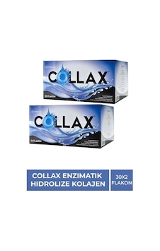 Collax 30 Flakon Enzımatık Hıdrolıze Kollajen 2 Adet Collax 30 Flakon Enzımatık Hıdrolıze Kollajen 2 Adet
