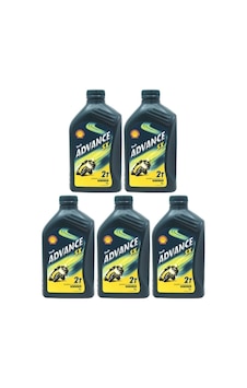 Shell Advance Sx 2t - 2 Zamanlı Motor Yağı 1 Litre - 5 Adet Shell Advance Sx 2t - 2 Zamanlı Motor Yağı 1 Litre - 5 Adet