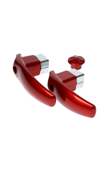 Kırmızı Çaydanlık Sapı Kulp Tutamak Seti Karşıdan-üstten Vidalı Çaydanlık Kulp Diğer