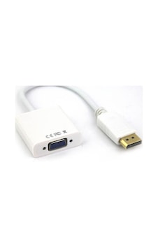 Vcom CG603-0.15 Beyaz Display Port Erkek To Vga Dişi Dönüştürücü Vcom CG603-0.15 Beyaz Display Port Erkek To Vga Dişi Dönüştürücü