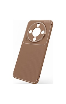 Honor Magic 8 Lite Uyumlu Kılıf Karbon Tasarım Kamera Korumalı Silikon Telefon Kılıfı Kapak Kahverengi Honor Magic 8 Lite Uyumlu Kılıf Karbon Tasarım Kamera Korumalı Silikon Telefon Kılıfı Kapak Kahverengi