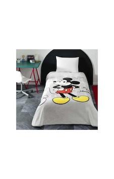 Mickey Mouse Tek Kişilik Battaniye Gri Mickey Mouse Tek Kişilik Battaniye Gri