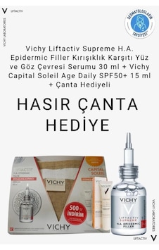 Vichy Liftactiv Supreme H.a. Epidermic Filler Serum 30 ML + Capital Soleil Uv-age Daily SPF50 15 ML Vichy Liftactiv Supreme H.a. Epidermic Filler Serum 30 ML + Capital Soleil Uv-age Daily SPF50 15 ML