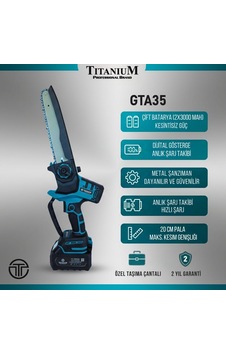Gta35 Şarjlı Akülü Budama Testeresi Çantalı Dijital Gösterge Gta35 Şarjlı Akülü Budama Testeresi Çantalı Dijital Gösterge