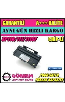 Ricoh Sp110 / Sp111 / Sp111Sf Uyumlu Toner Ricoh Sp110 / Sp111 / Sp111Sf Uyumlu Toner