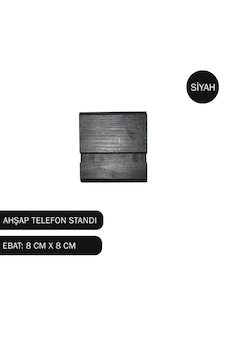 1 Adet Siyah Ahşap Telefon Standı Tablet Stant Telefon Tutucu