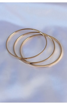 316l Çelik Gold Renk Ajda Model Kadın 65 Mm Bilezik 5886 Altın
