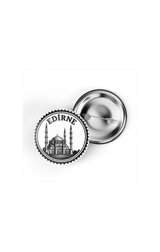 5 Adet İğneli Çanta Rozeti - Eski Cami - Edirne - 44 MM Çok Renkli 5 Adet İğneli Çanta Rozeti - Eski Cami - Edirne - 44 MM Çok Renkli