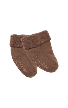 Unisex Açık Kahve Kıvrık Hello Kaydırmaz Taban Havlu Çorap Çok Renkli Unisex Açık Kahve Kıvrık Hello Kaydırmaz Taban Havlu Çorap Çok Renkli