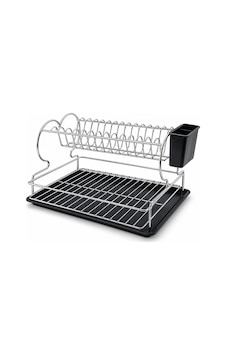 Krom - Metal 2 Katlı Tabaklık - Bulaşıklık 5468 Renkli Krom - Metal 2 Katlı Tabaklık - Bulaşıklık 5468 Renkli