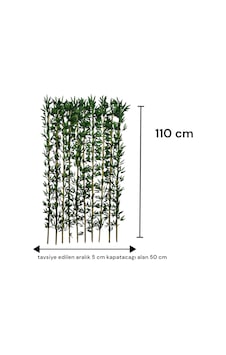 110 Cm Yapay Bambu Dogal Govde Yogun Yaprak Yeşil 110 Cm Yapay Bambu Dogal Govde Yogun Yaprak Yeşil