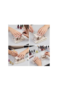 Profesyonel Nail Art Manikür İstasyonu Oje Sürme, Tırnak Tasarım Ve El Destek Standı