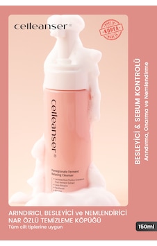 Celleanser Nar Fermantasyonlu Yüz Temizleme Köpüğü 150 ML Celleanser Nar Fermantasyonlu Yüz Temizleme Köpüğü 150 ML