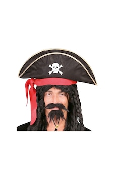 Karayip Korsanları Kaptan Jack Kadife Korsan Şapkası Yetişki Tdrtr Yetişkin