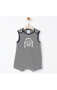 Andywawa Bebek Tulum Romper Bamboo Strıped Anw-ac26670 Lacivert Andywawa Bebek Tulum Romper Bamboo Strıped Anw-ac26670 Lacivert